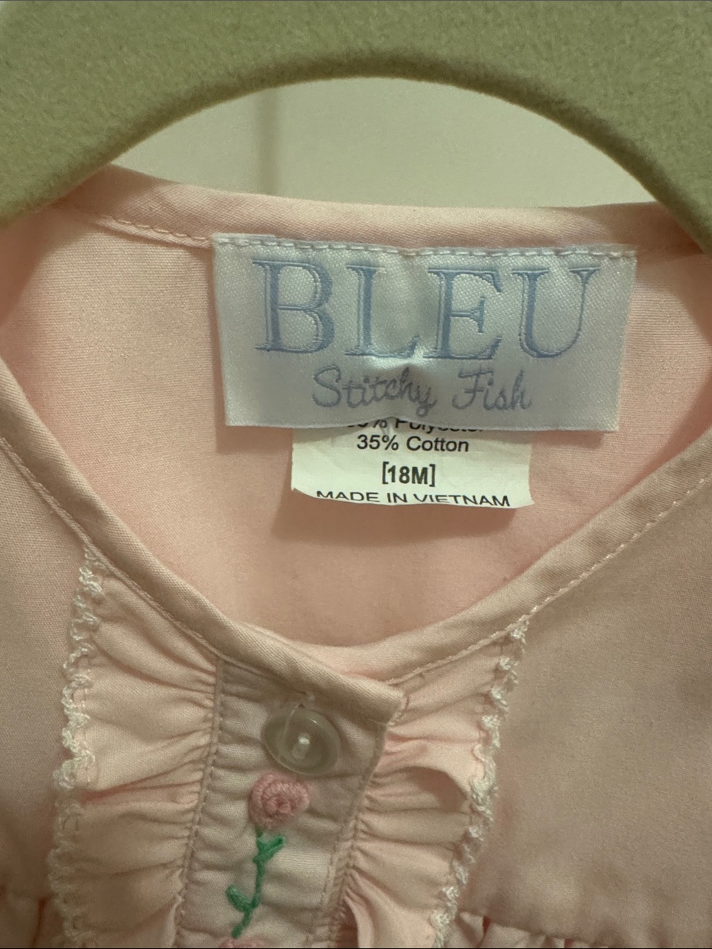 Pink Ruffle Baby Dress & Bloomers Set - Picture 3 of 4